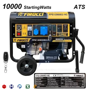 موتور برق بنزینی فیروچی 10 کیلووات مدل FPG12800E2-RC ریموت دار