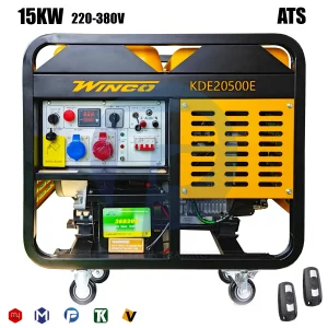 موتور برق گازوئیلی 20 کاوا (15 کیلووات) وینکو مدل KDE20500E