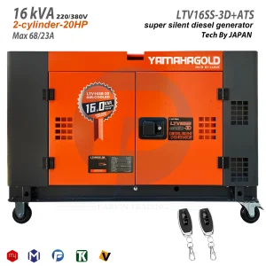 دیزل ژنراتور یاماها 16 کاوا سوپرسایلنت مدل LTV16SS-3D