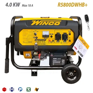 موتور برق بنزینی وینکو 4 کیلووات استارتی مدل +R5800DWHB