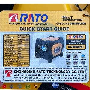 موتور برق اینورتری راتو 9.5 کیلووات مدل R12500iSERT ریموت استارت