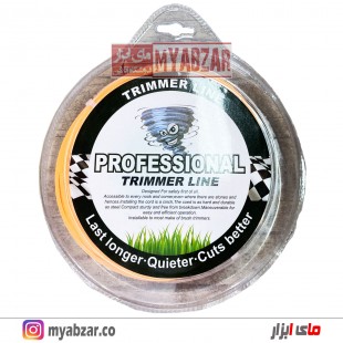 نخ علف زن 3 میل 3 گوش 50 متری TRIMMER LINE