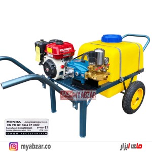 سمپاش 100 لیتری هوندا GP160 ژاپن و پمپ 55 بار یاماها اتوماتیک