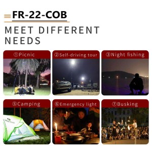 چراغ کمپینگ 4 پر 360 لایت مدل FR-22 COB RF