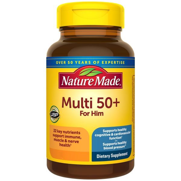 مولتی ویتامین آقایان بالای 50 سال Nature Made Multivitamin For Him نیچرمید (250 عددی)
