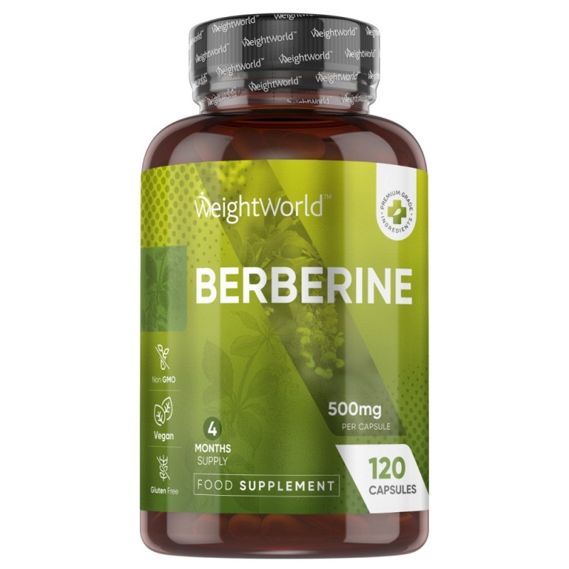 کپسول لاغری کاهش وزن و قند خون بربرین Weightworld Berberine 500mg (120 عددی)