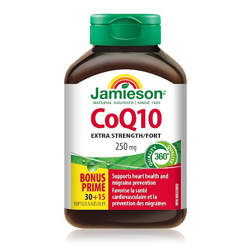 قرص کوآنزیم Jamieson Q10 250mg جیمیسون (45 عددی)
