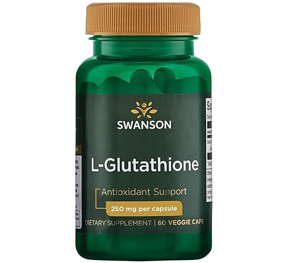 کپسول گلوتاتیون  روشن کننده پوست Swanson L Glutathione 250mg سوانسون (60 عددی)