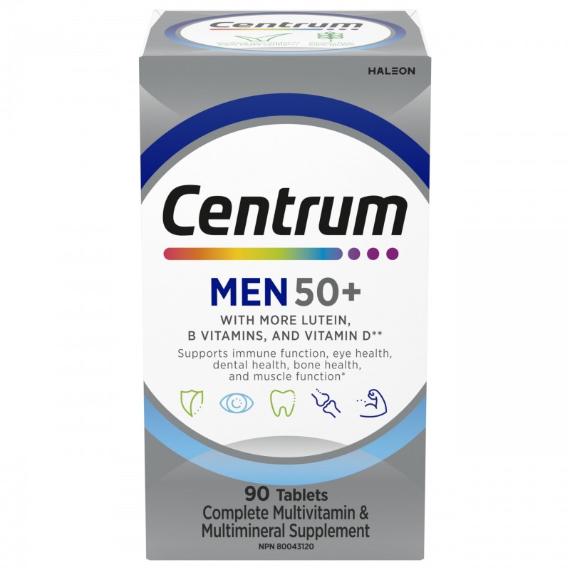 مولتی ویتامین سنتروم آقایان بالای 50 سال Centrum Men (90 عددی)