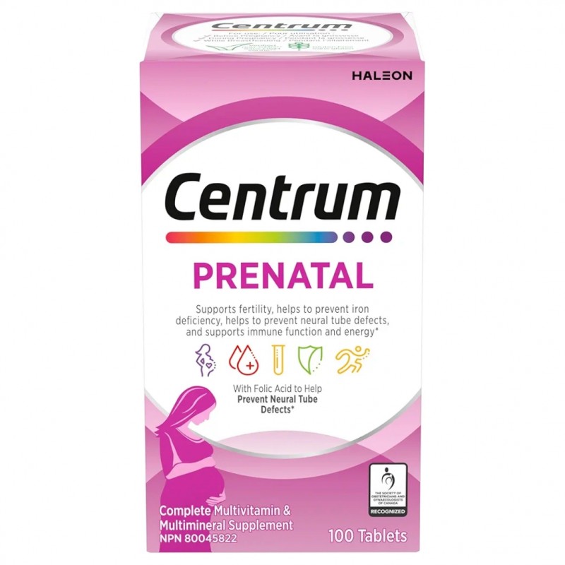 مولتی ویتامین بارداری سنتروم Centrum Prenatal (100 عددی)