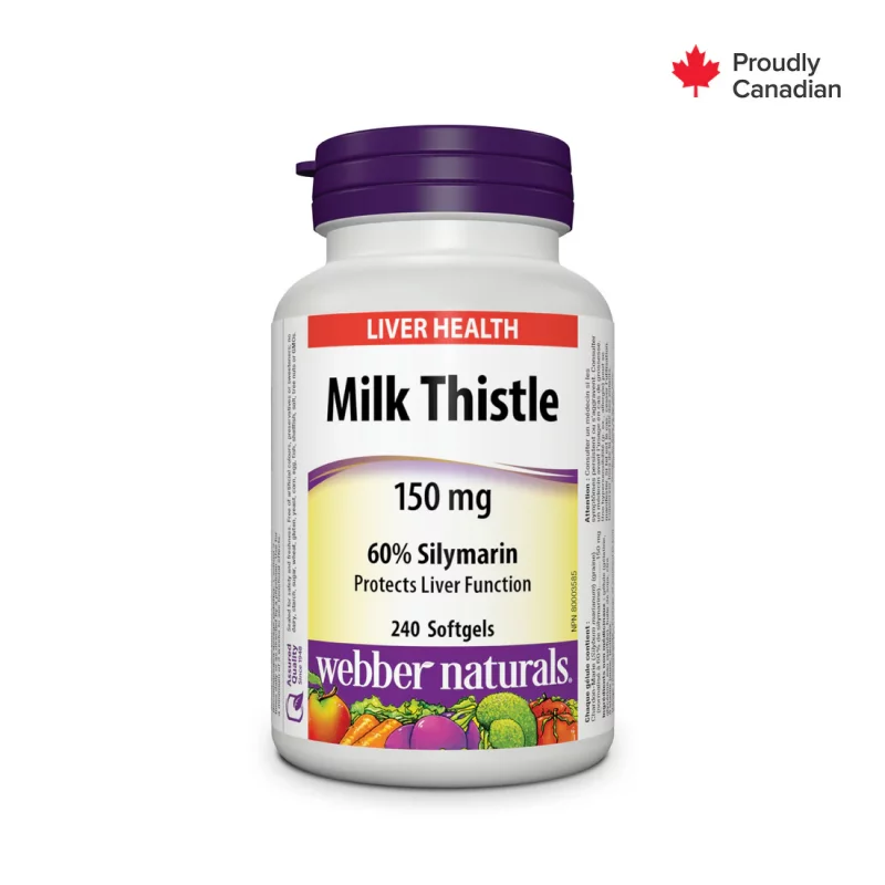 سافت ژل خار مریم Webber Naturals Milk Thistle 150mg وبر نچرالز (240 عددی)