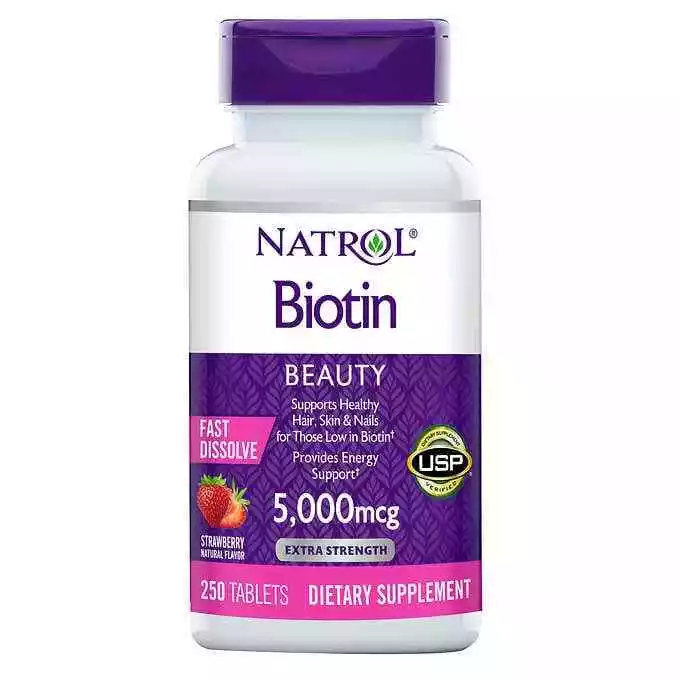 قرص بیوتین Natrol Biotin 5000mcg ناترول (250 عددی)