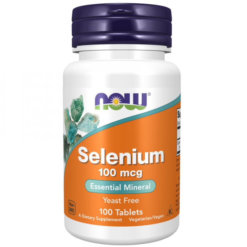 قرص سلنیوم NOW Selenium 100mcg (100 عددی)