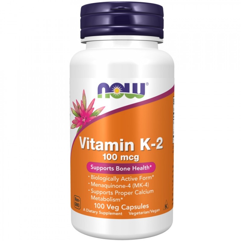 کپسول ویتامین NOW K2 100mcg (100 عددی)