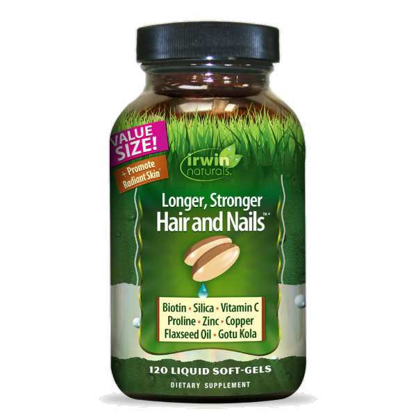 سافت ژل مو و ناخن Irwin Naturals Longer, Stronger Hair and Nails