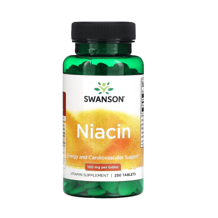 کپسول ویتامین نیاسین Swanson Niacin B3 100mg سوانسون (250 عددی)