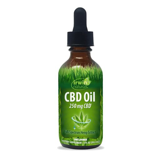 قطره عصاره شاهدانه با طیف کامل CBD 250mg Irwin Naturals ایروین نچرالز (29.5 میل)