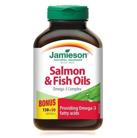 سافت ژل امگا Salmon & Fish Oil Omega-3 جیمیسون (200 عددی)