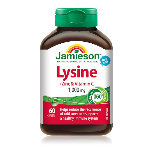 کپسول ال-لیزین Jamieson L-Lysine 1000mg جیمیسون (60 عددی)
