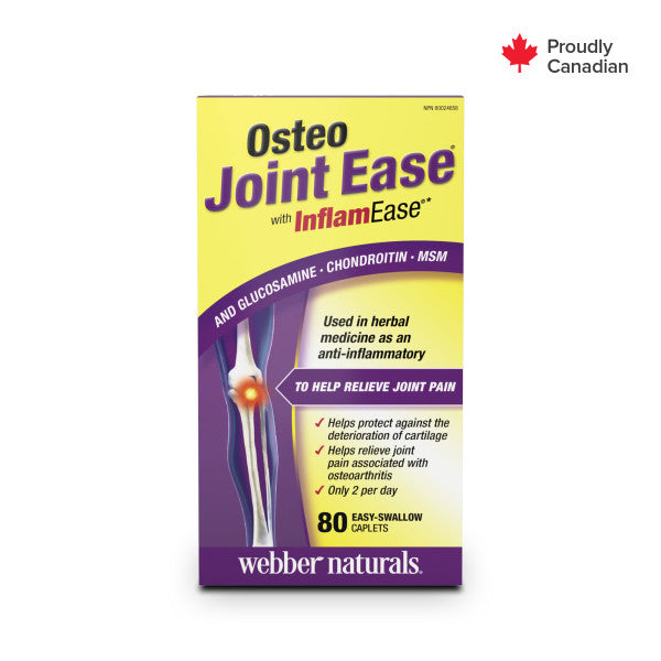 قرص تقویتی مفاصل گلوکوزامین Webber Naturals Osteo Joint Glucosamine Chondroitin MSM وبر نچرالز (80 عددی)
