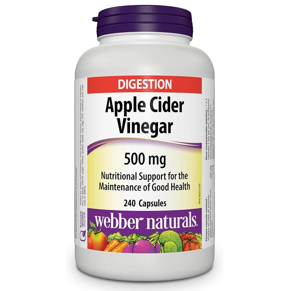 کپسول سرکه سیب Webber Naturals Apple Cider Vinegar  وبر نچرالز (240 عددی)