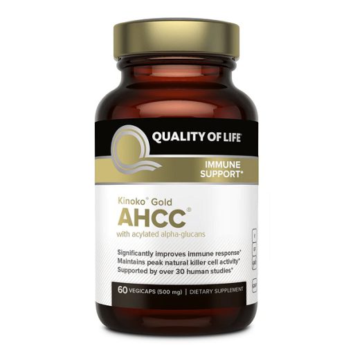 کپسول تقویت سیستم ایمنی بدن Quality of LIfe AHCC Gold Kinoko (60 عددی)