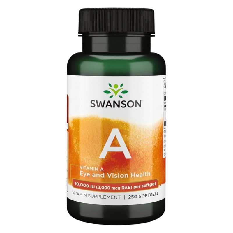 سافت ژل ویتامین Swanson Vitamin A 10.000iu سوانسون (250 عددی)