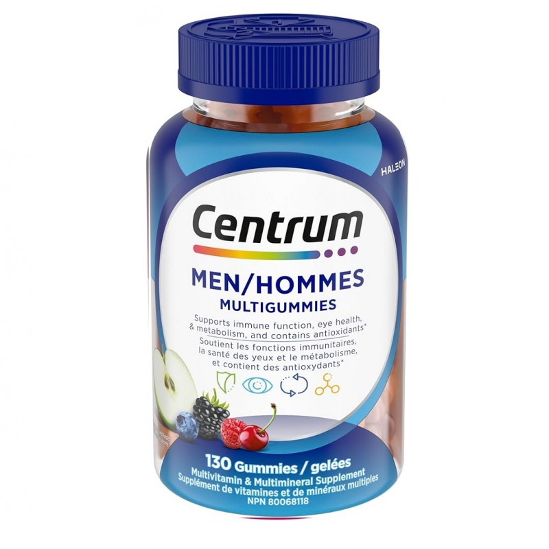 پاستیل مولتی ویتامین سنتروم آقایان Centrum Man Multi Vitamin Gummies  (130 عددی)