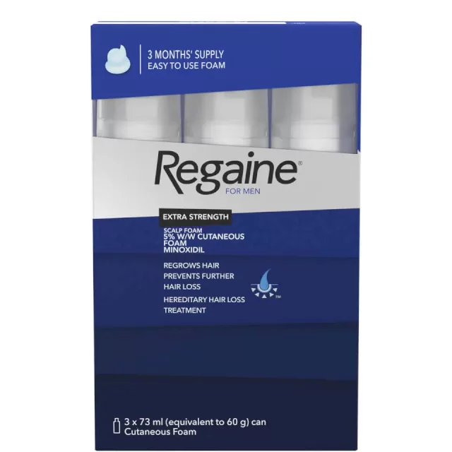 فوم ماینوکسیدیل رشد مجدد موي  5 درصد ریگین Regaine Minoxidil (3 عددی)