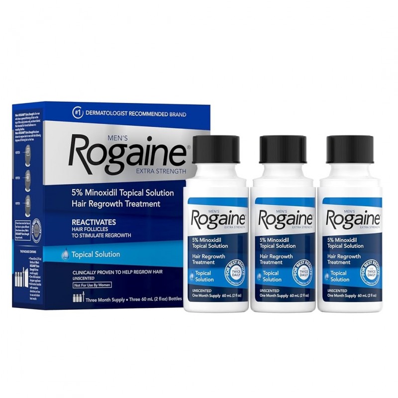 محلول ماینوکسیدیل رشد مجدد موي  5 درصد روگین (3 عددی)