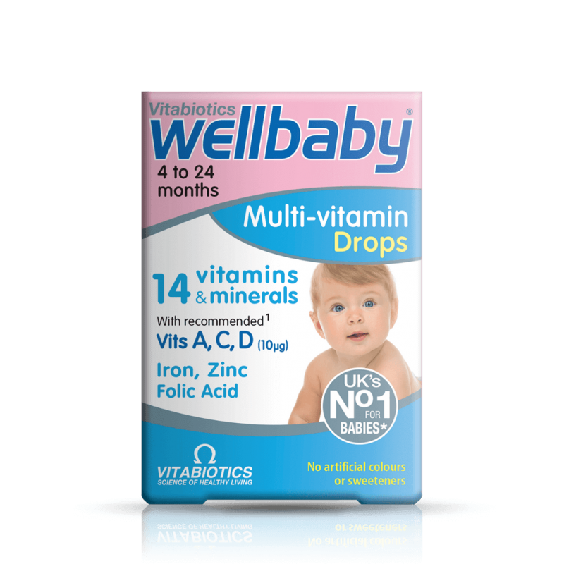قطره مولتی ویتامین کودک ولبیبی Vitabiotics Wellbaby ویتابیوتیکس (30 میل)