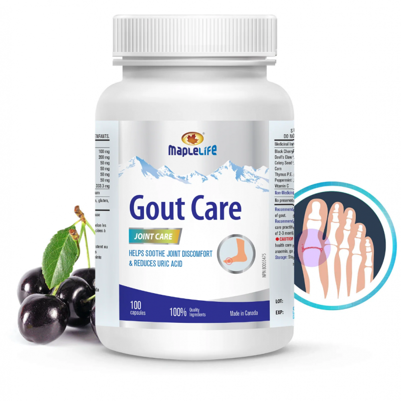 کپسول بهبود نقرس Maple Life Gout Care (100 عددی)