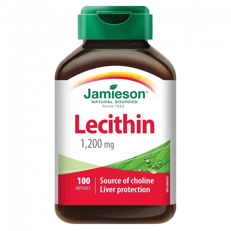 سافت ژل پاکسازی کبد لسیتین Jamieson Lecithin 1200mg جیمیسون (100 عددی)