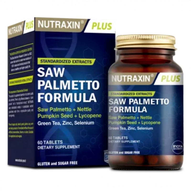 قرص مولتی ساوپالمتو فورمولا نوتراکسین Nutraxin Saw Palmetto Formula (60 عددی)