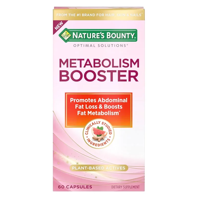 قرص لاغری گیاهی Nature's Bounty Metabolism Booster نیچرز بونتی (60 عددی)