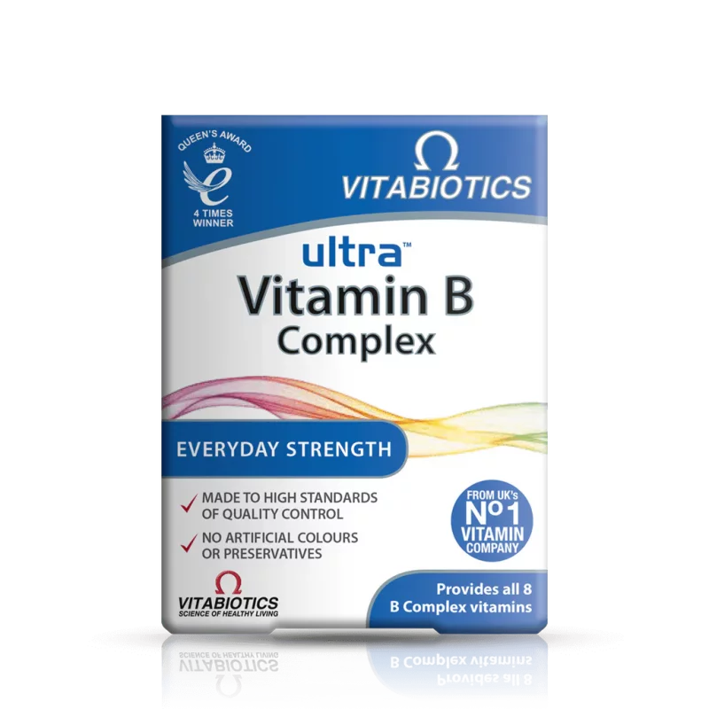 قرص الترا ب کمپلکس  Vitabiotics Ultra Vitamin B Complex ویتابیوتیکس (60 عددی)