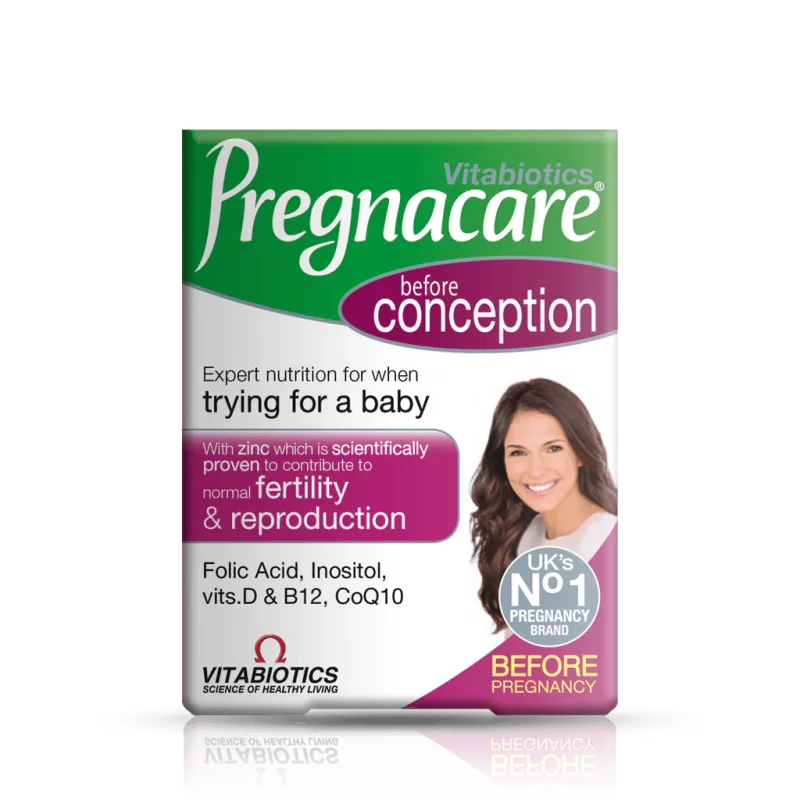 قرص مکمل باروری بانوان ولومن Wellwoman Pregnacare Conception ویتابیوتیکس (30 عددی)