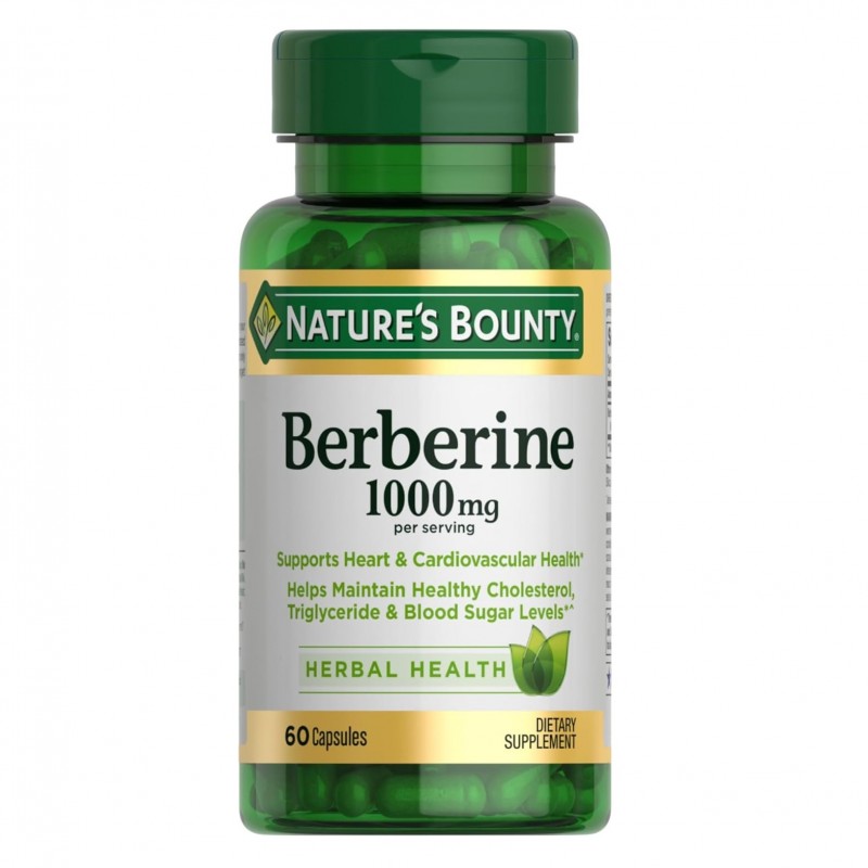 کپسول کاهش وزن و قند خون بربرین Nature’s Bounty Berberine 1000mg نیچرز بونتی (60 عددی)