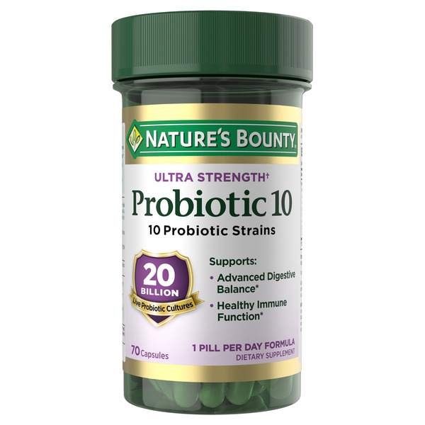 کپسول پروبیوتیک Nature's Bounty Probiotic 10, 20 Billion نیچرز بونتی (70 عددی)