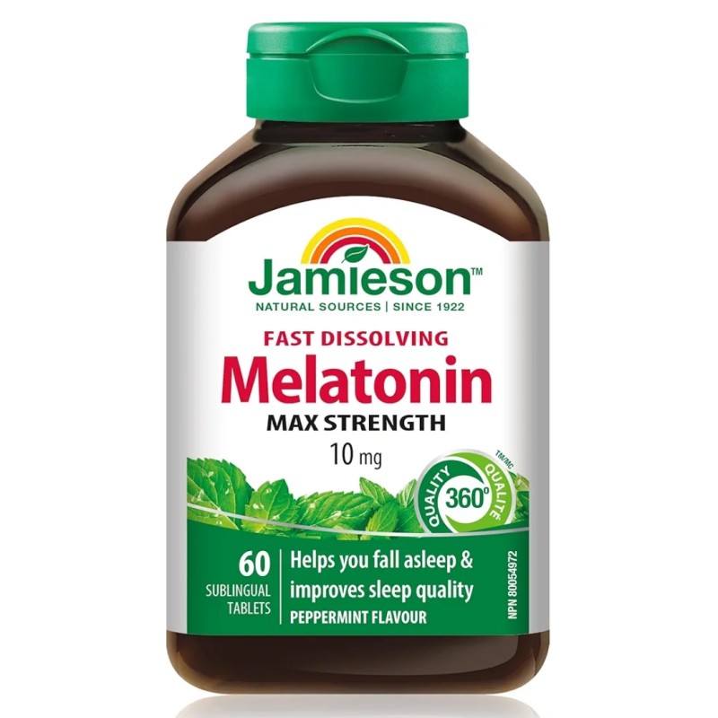 قرص ملاتونین زیر زبانی Jamieson Melatonin 10mg جیمیسون (60 عددی)
