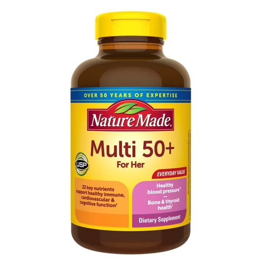 قرص مولتی ویتامین بانوان بالای 50 سال Nature Made Multivitamin For Her نیچرمید (250 عددی)