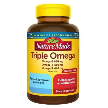 سافت ژل تریپل امگا 3 6 9 NatureMade Triple Omega نیچرمید (74 عددی)