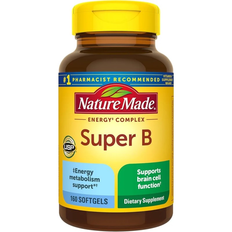 سافت ژل ب کمپلکس NatureMade Super B-Complex نیچرمید (160 عددی)