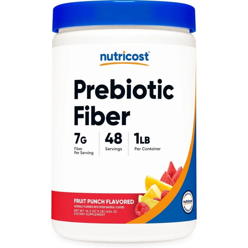 پودر پری‌بیوتیک فیبر نوتریکاست Nutricost Prebiotics Fiber 7Gr (454 گرم)