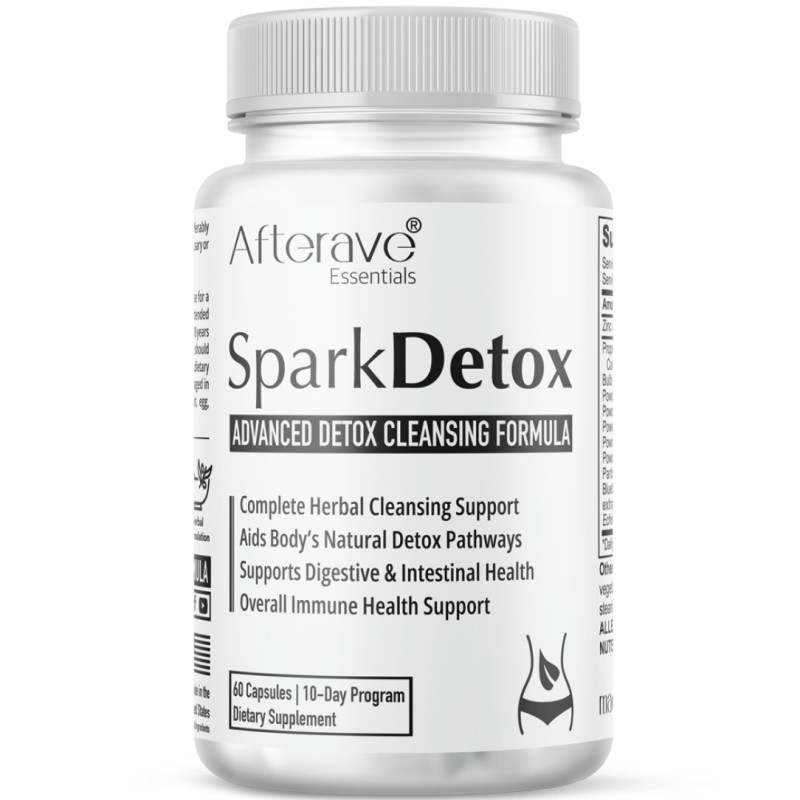کپسول پاکسازی کبد و سموم افترایو Afterave Advanced Spark Detox (60 عددی)
