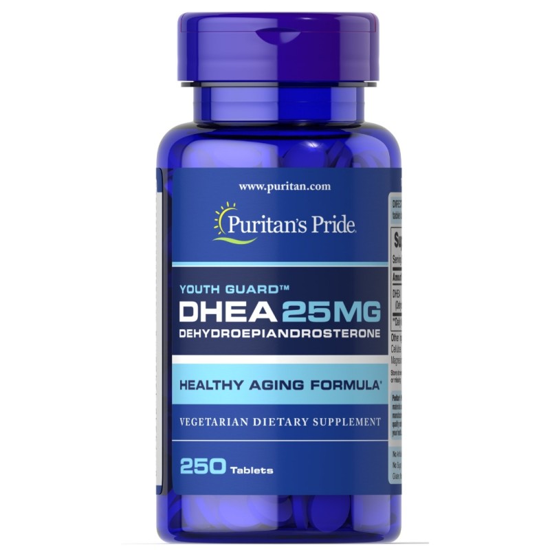 قرص دهیدروپیاندروسترون Puritan Pride DHEA 25mg پوریتان پراید (250 عددی)