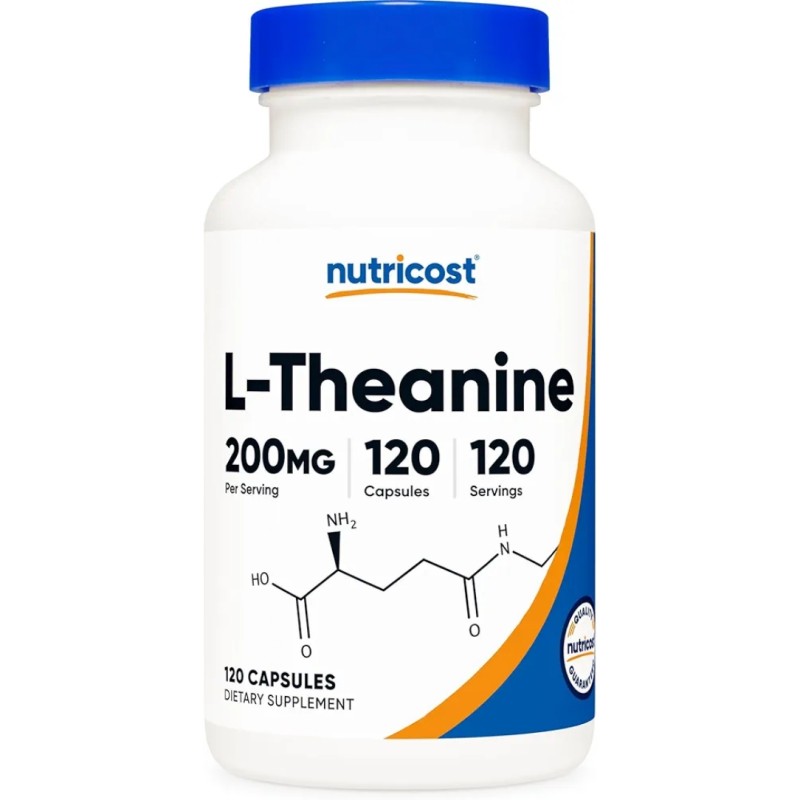 کپسول کاهش استرس ال تیانین نوتریکاست Nutricost L-Theanine 200mg (120 عددی)