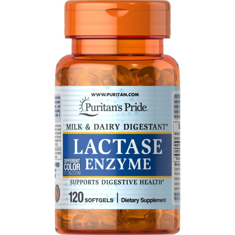 سافت ژل سلامت گوارش آنزیم لاکتوز Puritan Pride Lactase Enzyme پوریتان پراید (120 عددی)