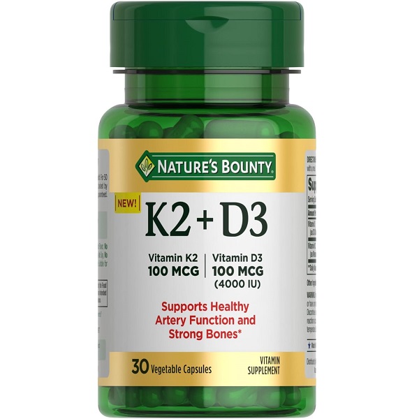 سافت ژل Nature's Bounty K2+D3 نیچرز بونتی (30 عددی)