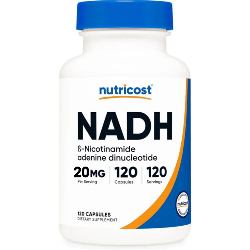 کپسول افزایش انرژی نیوتریکاست Nutricost NADH 20mg (90 عددی)